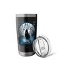 F-Caw-F Funny Raven Gothic Crow Gothic Humor Stainless Steel Insulated