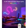 Lamomo LED Neon Rope Lights 32.8Ft, RGB LED Strip Lights