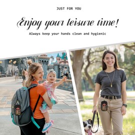 Mcapirivo Mcapirivo Cute Mushroom Hand Sanitizer Spray Case, Hand Sanitizer Holder Zippered Pouch, Fashion Accessory with Snap Hook for Glow Mist and Power Mist 1FL OZ