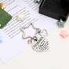 JJUNW Keyring with Engraving, Best Friend Gift, Star Key Ring,