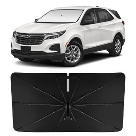 INSAUTO Windshield Sun Shade Umbrella for Equinox 2018-2025, Foldable Front Windshield Sunshade with Storage Bag, Block Out UV Rays & Heat, Keep Car Cool
