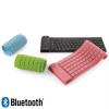 Brookstone Brand New Brookstone Bluetooth Wireless Roll-Up Keyboard 789725 Pink