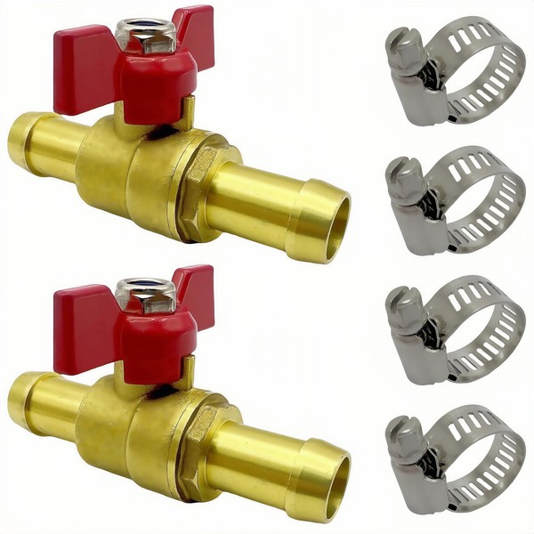 Lophtnix 5/8" Barb PEX Valve, 16mm OD Brass Ball Valve