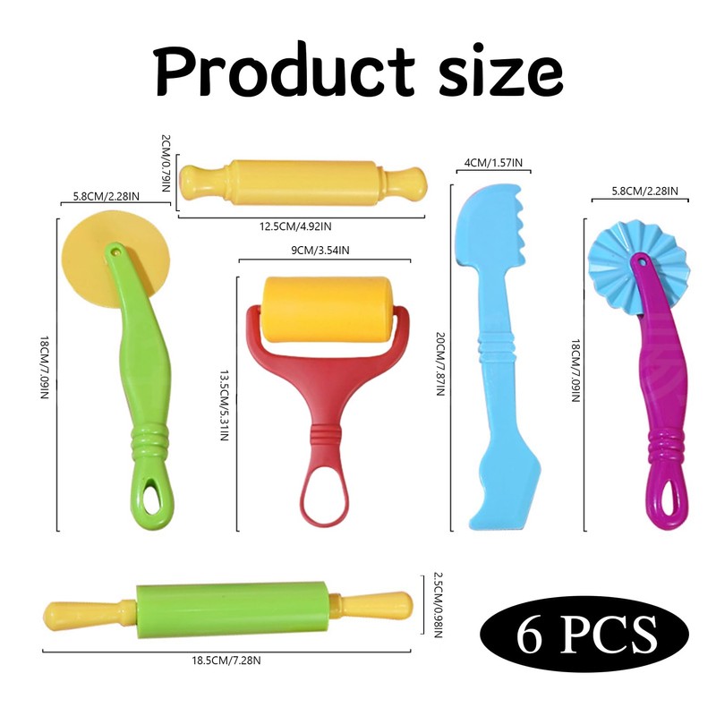 6-Piece Kneading Accessory Set with Robust Kneading Tools, Kneading Accessories