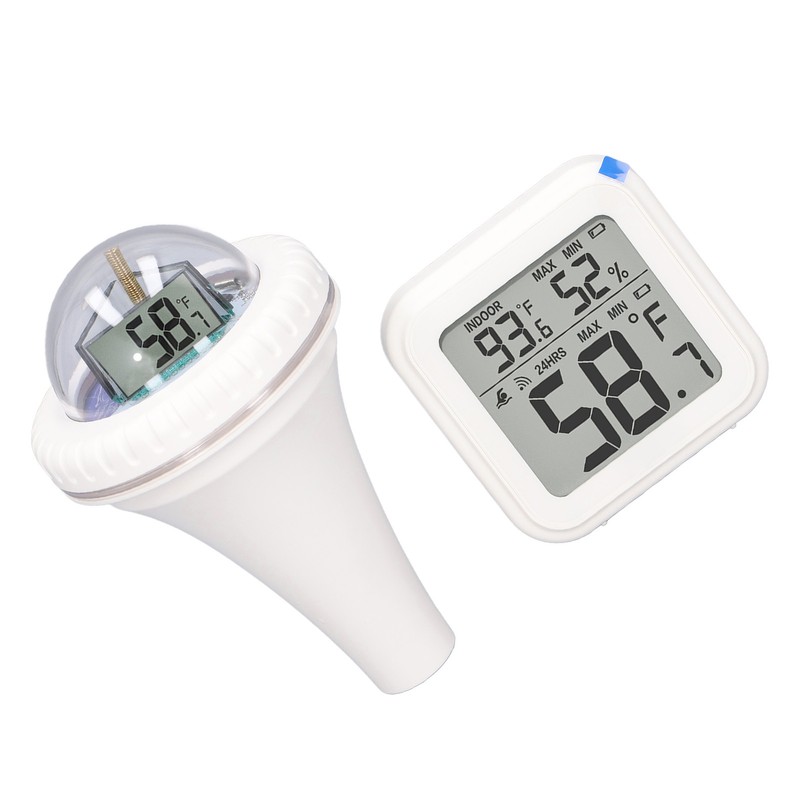 Wireless Pool Thermometer High Accuracy Time Data Recording Waterproof Digital