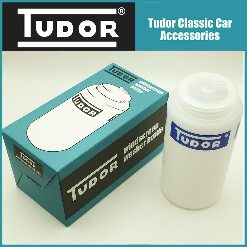 Tudor Plastic Windscreen Washer Bottle and Stainless Steel Bracket for