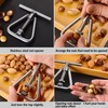 ZEACCT 1 Pcs Nut Cracker, Stainless Steel Pecan Cracker, Triangle