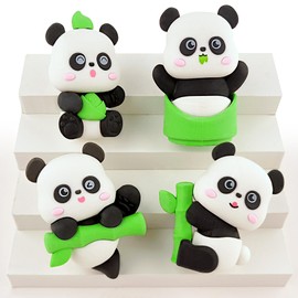 4 pcs Panda Erasers for Kids Classroom Prizes，Large Size Puzzle Erasers 3D Take Apart Panda Pencil Erasers for Kids Classroom Prizes, Class Treasure Box,Game Rewards,Party Favors