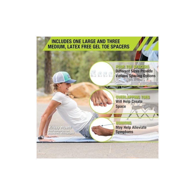 Pro-Tec Toe Relief & Support , 4 Pack Gel Toe