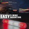 XTAUTO LED Emergency Strobe Light 24-LED Red White Red Flashing