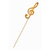 Blümelhuber Small Treble Clef Garden Stake - Rust Decorative Figure