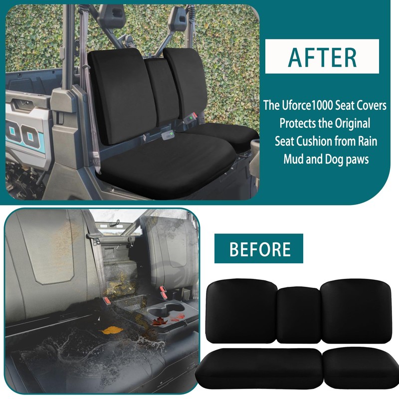 YONQIFON UTV Uforce Seat Covers 1680D Oxford Compatible with CFMOTO