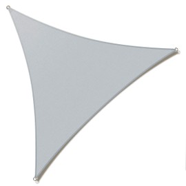 ShadeMart 18' x 18' x 18' Grey Triangle Sun Shade Sail SMTAPT18 Canopy Fabric Cloth Screen, Water Air Permeable & UV Resistant, Heavy Duty, Carport Patio Outdoor - (We Customize Size)