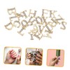 Mikinona 26 Alphabet Manicure Gems Nail Charms Set for False