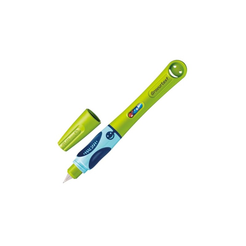 Pelikan Griffix® Fountain Pen for Right-Handed Users, Green, with Laser