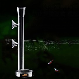 M-Bay 17.7 Inch Glass Shrimp Feeder Tube Feeding Dish for Fish Tank Cool Aquarium Feeding Bowl Shrimp Tank Accessories for Fish, Shrimp and Benthic Animals.