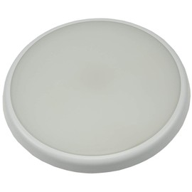 ChiliTec LED Ceiling Light with Motion Sensor 26 cm IP54 Indoor Outdoor Presence Sensor Twilight Sensor 22 W 2200 lm 40 mm Flat Round Wet Room Light HF Radar Sensor 3000 K Warm White