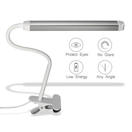 Clip-on Desk Lamp for Tattoo Nail Art Reading Beauty Makeup Table Lamp Eye Protection LED Light Bendable Flexible Reading Lamp USB Powered