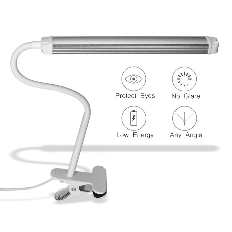 Clip-on Desk Lamp for Tattoo Nail Art Reading Beauty Makeup
