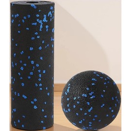 Mrxxjz Mini Foam Roller and Massage Ball Set, 6-Inch Small Foam Roller & 3.2-Inch Ball for Travel, Back, Legs, and Muscle Recovery