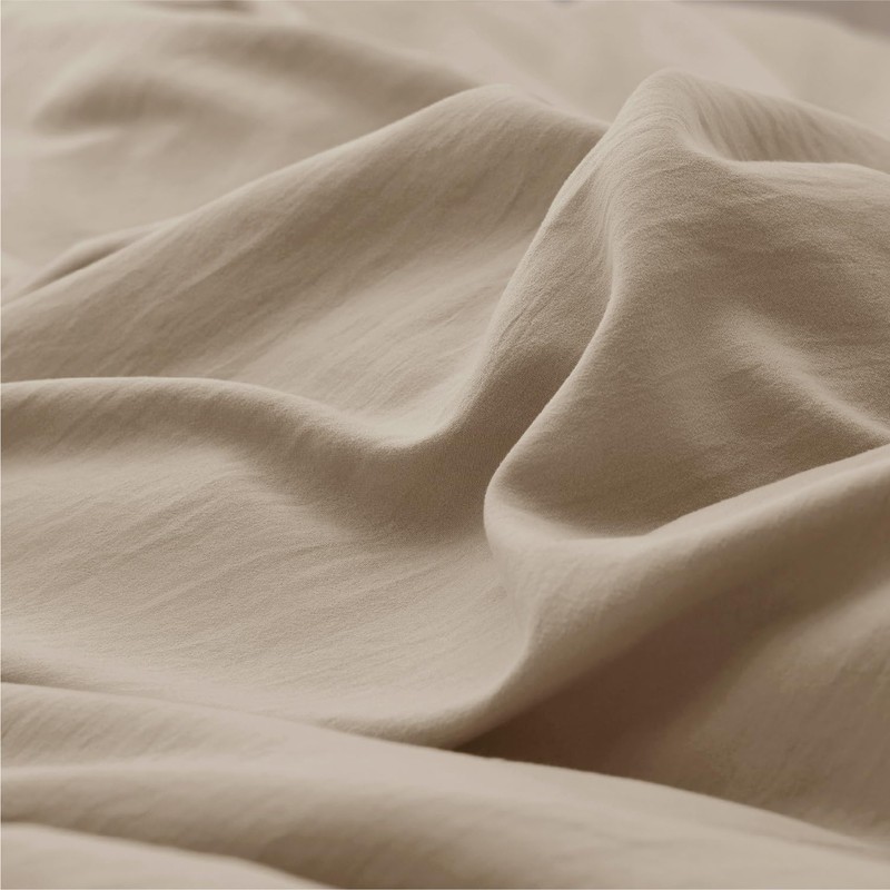 Bedsure Bedsure Deep Beige Duvet Cover Full Size - 3