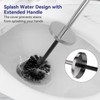 DOWRY Stainless Steel Freestanding Toilet Bowl Brush and Holder with