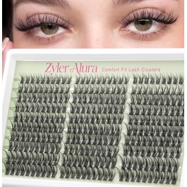 Lash Clusters Individual Eyelashes Natural Lashes C Curl-ZK99 V65