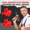 Threlaco 8 Packs Tool Holder Mount Drill Tool Hanger Compatible