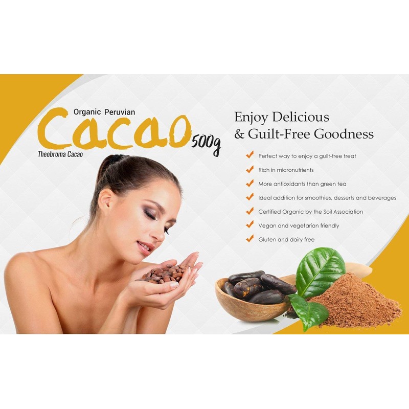 MySuperfoods Organic Cacao Powder 500g, Natural Source of Potassium