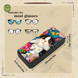 Leatrice Cat Diamond Art Kits for Adults Small Diamond Painting Kit Eyeglasses Case Gem Art Paint by Diamonds Dot 5d Diamond Art DIY for Beginner Women