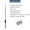 Telescopic 27Mhz CB Antenna 9-51 inches BNC Male Antenna Rod