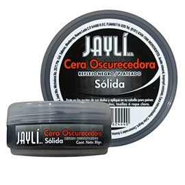 Cera Oscurecedora Solida Jayli, Cabello, Barba, Cubre Canas, Con Color Negro, 80Gr