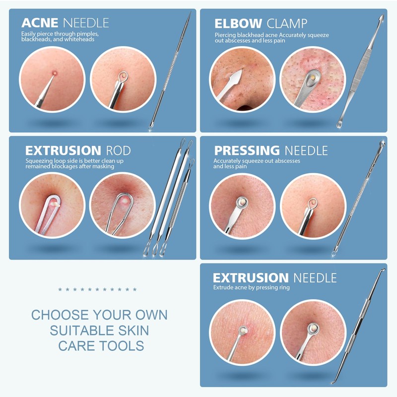 Teenitor 7 in 1 Pimple Popper Tool Kit - Blackhead