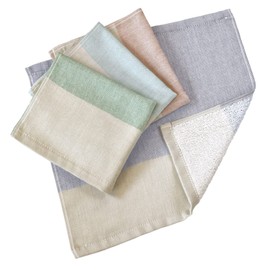 Bloom Gauze Towel, Set of 4, Koyomi, Hand Towel, Face Wash Towel, Textured, Soft, Water Absorbent, Quick Drying, Senshu Towel, 12.6 x 13.8 inches (32 x 35 cm) (All Colors Set)