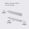 AplysiaTech Large N52 Rectangle Magnet - 3" L x 1/2"