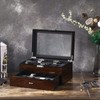 BEWISHOME High-End Watch Box, 20-Slot Watch Case with Large Glass