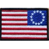 Betsy Ross Flag Patch with Hook & Loop Reverse Left