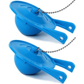 Toilet Flapper Replacement kit 3 inch (2 Pack) for TOTO Toilet Flapper 3'' Easy to Install with Stainless Chain & Rubber fit 3-inch Flush Valve Toilet for G-Max, THU499S, THU331S, THU175S & 2021BP