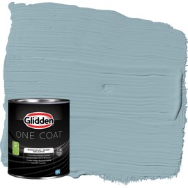 Glidden Interior Paint + Primer: Teal/Aqua Interior Paint /Mountain Stream, One Coat, Eggshell, 1 Quart