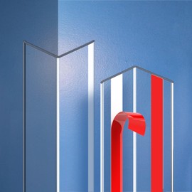 Frychee Clear Self-Adhesive Wall Corner Protectors-2 PCS of Corner Guards & Edge Protector for Baby, Furniture, Door, Tables, Cover Sharp Furniture, Easy to Install (3cmx100cm/1.18inx39.4in)