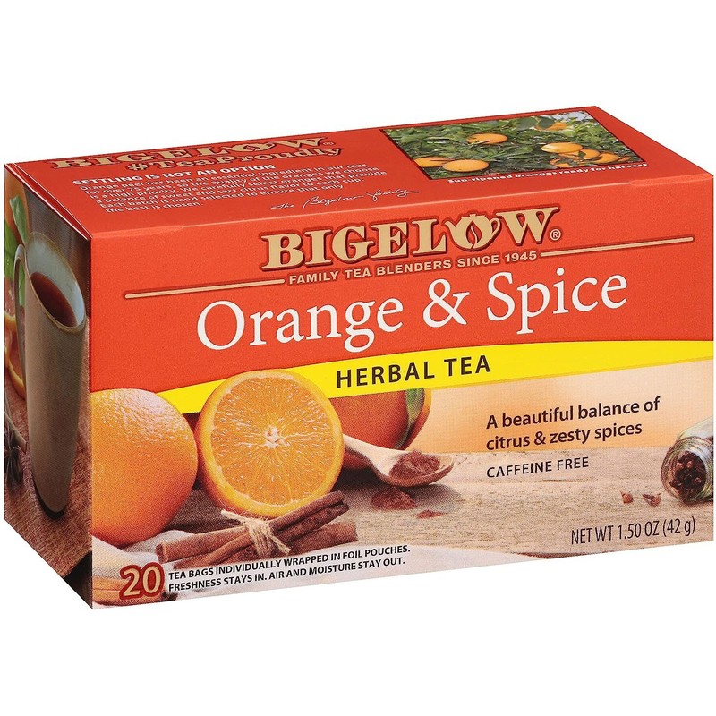 Bigelow Orange & Spice Herbal Tea - 20 tea bags