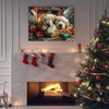 Looife - Christmas Puppies Wall Art – Adorable Golden Retrievers