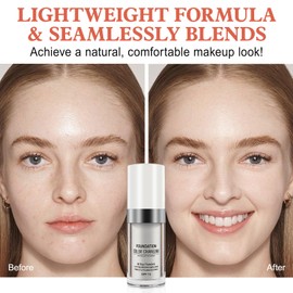 Colour-Changing Liquid Foundation, Concealer Cover for Aging Skin, SPF 15 Full Day Flawless Colour-Changing Foundation Make-Up, Conceals Wrinkles and Lines, Moisturising Long Lasting Cream (1 Piece,