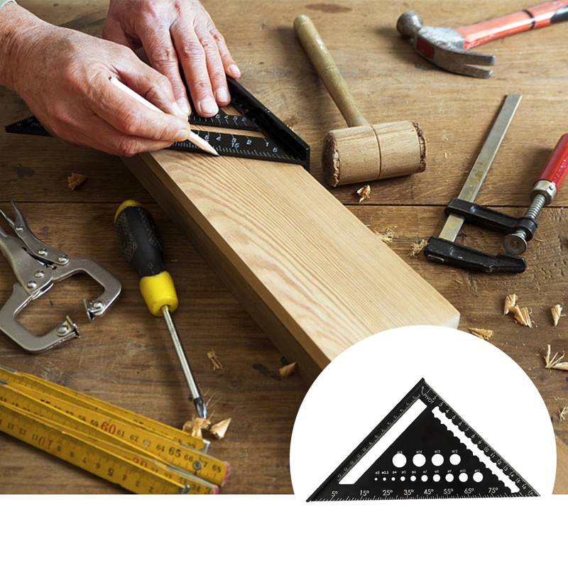 Triangle Ruler Carpenters Square Tool 7inch Metric Triangle Ruler Triangle