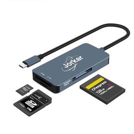 CFexpress Lector de Tarjetas USB-C 3.2, 3 en 1 CFE Tipo-B y SD y Micro SD TF, USB C para CFE Tipo B Lector de Tarjetas de Memoria para Cámara Nikon Ca