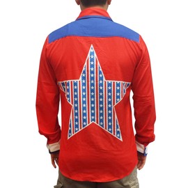 Roy Munson Bowling Shirt - Mens Large Red