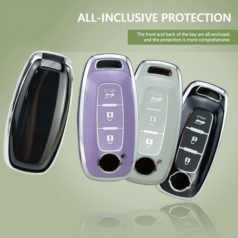 ontto 3-Button Key Cover Fit for Nissan 2023 Accessories Key