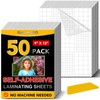 50 Pack Self Adhesive Laminating Sheets, 9 X 12 Inch,