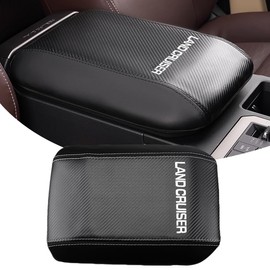 SAWAKAKI Toyota New Land Cruiser 250 Series Dedicated Armrest Cover Leather Just Cover Console Box Cover Armrest Box Dress Up Accessory Interior Custom Parts (Carbon Look)