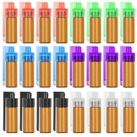 Spice Powder Dispenser, 24-Piece Spice Powder Tool Set with Spoon, 6 ml Leak-Proof Mini Storage Bottle for Salt, Pepper, Spices, Powder Scoop Set for Camping, Kitchen, Travel